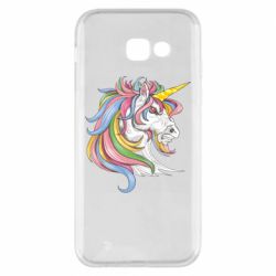 Чехол для Samsung A5 2017 Лошадь с цветной гривой - PrintSalon