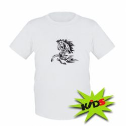 Детская футболка Лошадь - PrintSalon