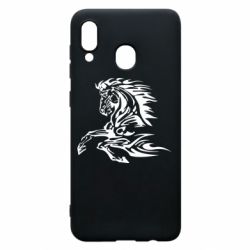 Чехол для Samsung A20 Лошадь - PrintSalon