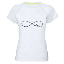 Жіноча футболка для спорту Love Forever