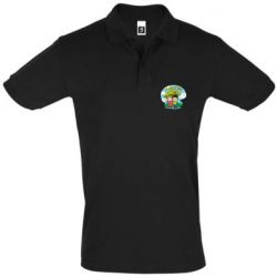 Мужское поло Love is ... in the rain - PrintSalon