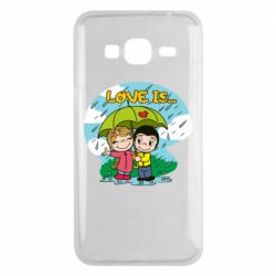 Чехол для Samsung J3 2016 Love is ... in the rain - PrintSalon