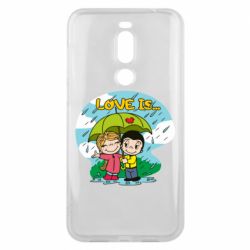 Чехол для Meizu X8 Love is ... in the rain - PrintSalon