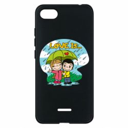 Чехол для Xiaomi Redmi 6A Love is ... in the rain - PrintSalon