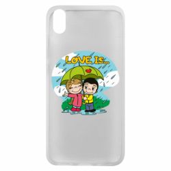 Чехол для Xiaomi Redmi 7A Love is ... in the rain - PrintSalon