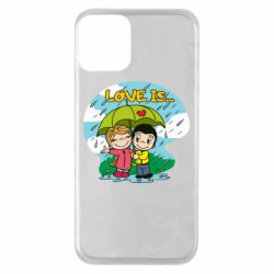 Чехол для iPhone 11 Love is ... in the rain - PrintSalon