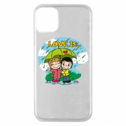 Чехол для iPhone 11 Pro Love is ... in the rain - PrintSalon