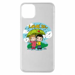 Чехол для iPhone 11 Pro Max Love is ... in the rain - PrintSalon