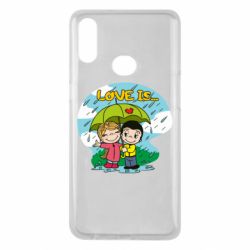 Чехол для Samsung A10s Love is ... in the rain - PrintSalon