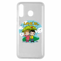 Чехол для Samsung M30 Love is ... in the rain - PrintSalon