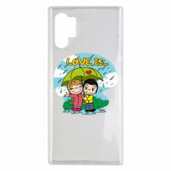 Чехол для Samsung Note 10 Plus Love is ... in the rain-PrintSalon Чехол для Samsung Note 10 Plus Love is ... in the rain