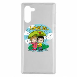 Чехол для Samsung Note 10 Love is ... in the rain - PrintSalon