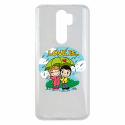 Чехол для Xiaomi Redmi Note 8 Pro Love is ... in the rain - PrintSalon