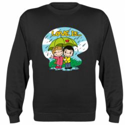 Cвитшот Love is ... in the rain - PrintSalon