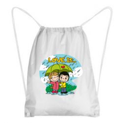 Рюкзак-мешок Love is ... in the rain - PrintSalon