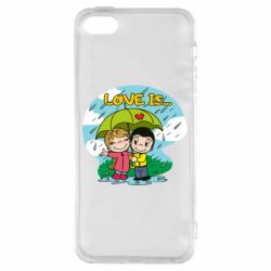 Чехол для iPhone5/5S/SE Love is ... in the rain - PrintSalon