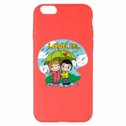 Чехол для iPhone 6 Plus/6S Plus Love is ... in the rain - PrintSalon