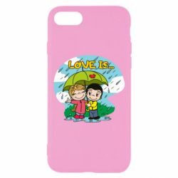 Чехол для iPhone 7 Love is ... in the rain - PrintSalon