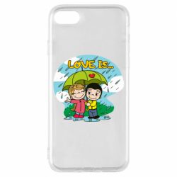 Чехол для iPhone 8 Love is ... in the rain - PrintSalon