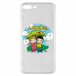 Чехол для iPhone 8 Plus Love is ... in the rain - PrintSalon