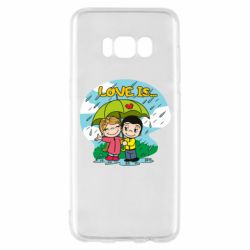 Чехол для Samsung S8 Love is ... in the rain - PrintSalon