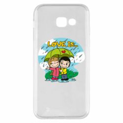 Чехол для Samsung A5 2017 Love is ... in the rain-PrintSalon Чехол для Samsung A5 2017 Love is ... in the rain