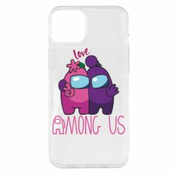Чехол для iPhone 14 Plus Love is Among Us