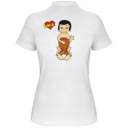 Женское поло Love is... Sex :)-PrintSalon Женское поло Love is... Sex :)