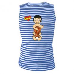 Майка-тельняшка Love is... Sex :) - PrintSalon