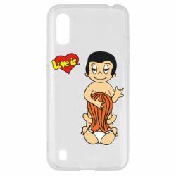 Чехол для Samsung A01/M01 Love is... Sex :)-PrintSalon Чехол для Samsung A01/M01 Love is... Sex :)