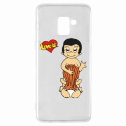 Чехол для Samsung A8+ 2018 Love is... Sex :) - PrintSalon