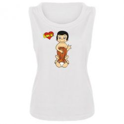 Женская майка Love is... Sex :) - PrintSalon