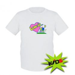 Детская футболка Love is... - PrintSalon