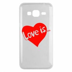 Чехол для Samsung J3 2016 Love is... - PrintSalon