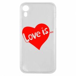 Чехол для iPhone XR Love is... - PrintSalon