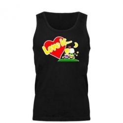 Мужская майка Love is... - PrintSalon