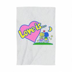 Полотенце с принтом Love is... - PrintSalon