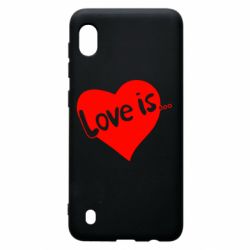 Чехол для Samsung A10 Love is...-PrintSalon Чехол для Samsung A10 Love is...