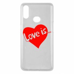 Чехол для Samsung A10s Love is... - PrintSalon