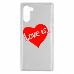 Чехол для Samsung Note 10 Love is... - PrintSalon
