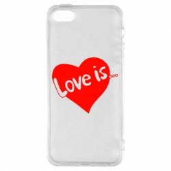 Чехол для iPhone5/5S/SE Love is... - PrintSalon