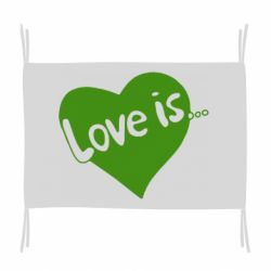 Флаг Love is... - PrintSalon