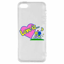 Чехол для iPhone5/5S/SE Love is... - PrintSalon