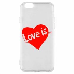 Чехол для iPhone 6/6S Love is... - PrintSalon
