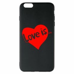 Чехол для iPhone 6 Plus/6S Plus Love is... - PrintSalon