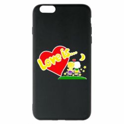 Чехол для iPhone 6 Plus/6S Plus Love is... - PrintSalon