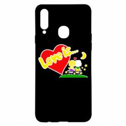 Чехол для Samsung A20s Love is... - PrintSalon