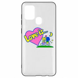 Чехол для Samsung A21s Love is... - PrintSalon