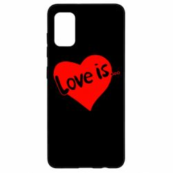 Чехол для Samsung A41 Love is... - PrintSalon