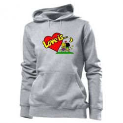 Женское худи Love is...